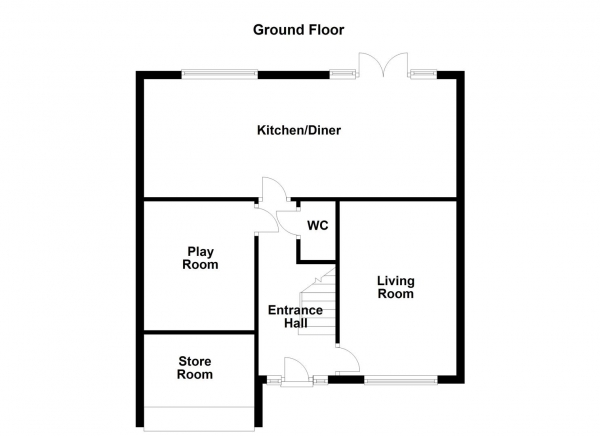 Floor Plan Image for 4 Bedroom Detached House for Sale in Heselden Drive, Wakefield