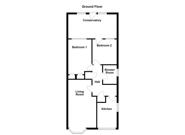 Floor Plan Image for 2 Bedroom Semi-Detached Bungalow for Sale in Sycamore Copse, Wakefield