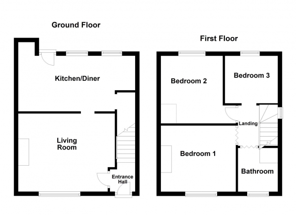 Floor Plan Image for 3 Bedroom Semi-Detached House for Sale in Victoria Avenue, Wakefield