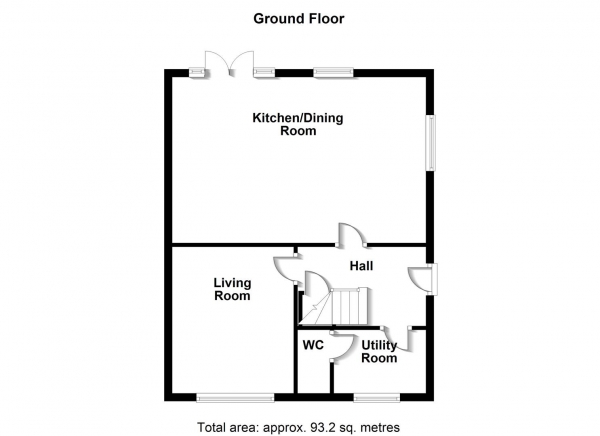 Floor Plan Image for 3 Bedroom Semi-Detached House for Sale in Mount Crescent, Wakefield