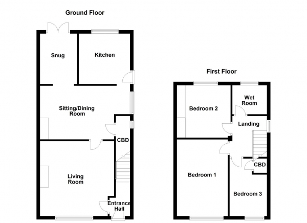 Floor Plan Image for 3 Bedroom Semi-Detached House for Sale in Margaret Street, Outwood, Wakefield