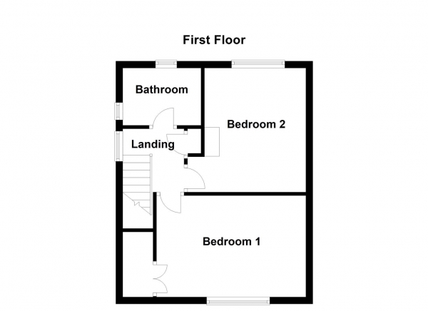 Floor Plan Image for 2 Bedroom Semi-Detached House for Sale in Hendal Lane, Wakefield