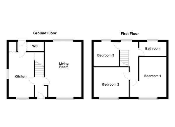 Floor Plan Image for 3 Bedroom Semi-Detached House for Sale in Snapethorpe Crescent, Wakefield