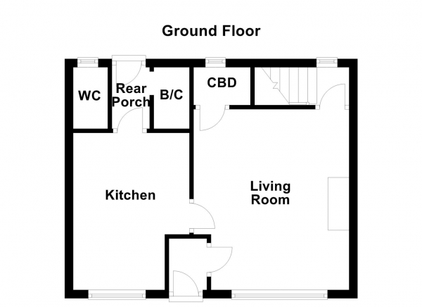 Floor Plan Image for 2 Bedroom Terraced House for Sale in Warren Avenue, Wakefield