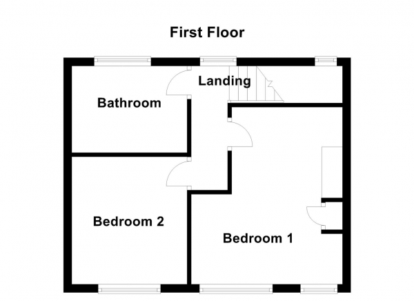 Floor Plan Image for 2 Bedroom Terraced House for Sale in Warren Avenue, Wakefield