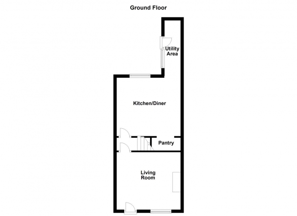 Floor Plan Image for 2 Bedroom Terraced House for Sale in Balne Avenue, Wakefield