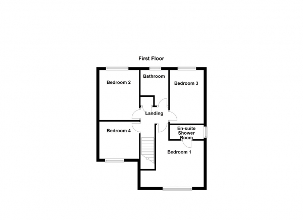 Floor Plan Image for 4 Bedroom Detached House for Sale in Boundary Drive, Wakefield