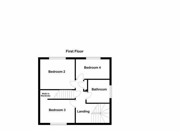 Floor Plan Image for 4 Bedroom Semi-Detached House for Sale in St. Pauls Walk, Wakefield