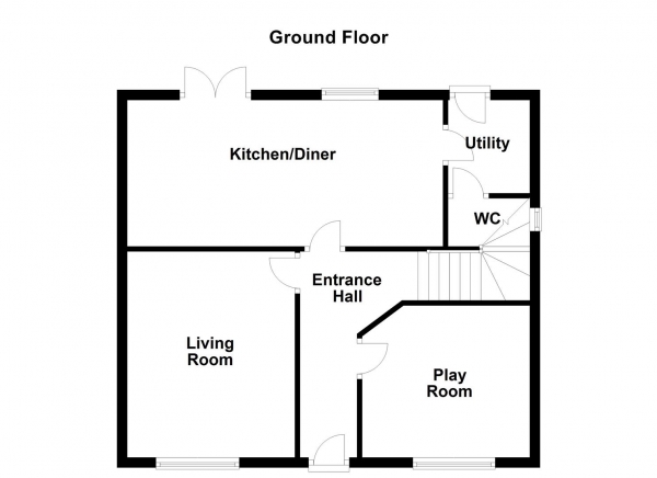 Floor Plan Image for 4 Bedroom Detached House for Sale in Ruby Street, Wakefield