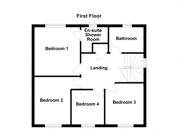 Floor Plan Image for 4 Bedroom Detached House for Sale in Ruby Street, Wakefield