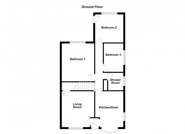 Floor Plan Image for 3 Bedroom Semi-Detached Bungalow for Sale in Grove Park, Calder Grove