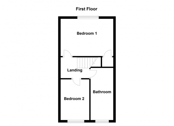 Floor Plan Image for 2 Bedroom Terraced House for Sale in Silver Street, Newton Hill, Wakefield