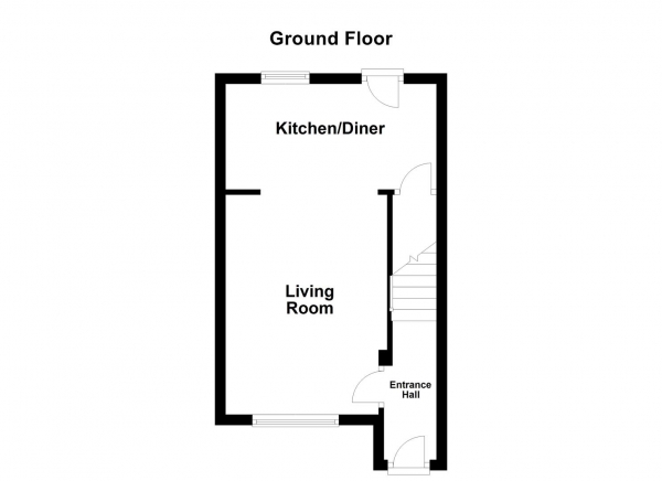 Floor Plan Image for 2 Bedroom Town House for Sale in Hollin Drive, Durkar, WF4 3PR