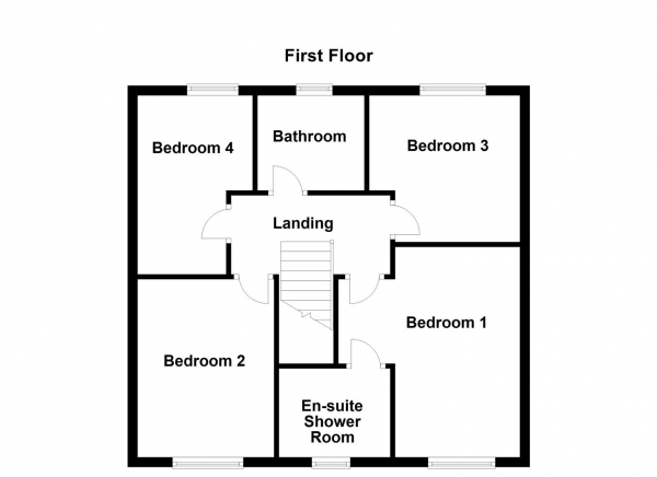 Floor Plan Image for 4 Bedroom Detached House for Sale in Littlewood Crescent, City Fields, Wakefield