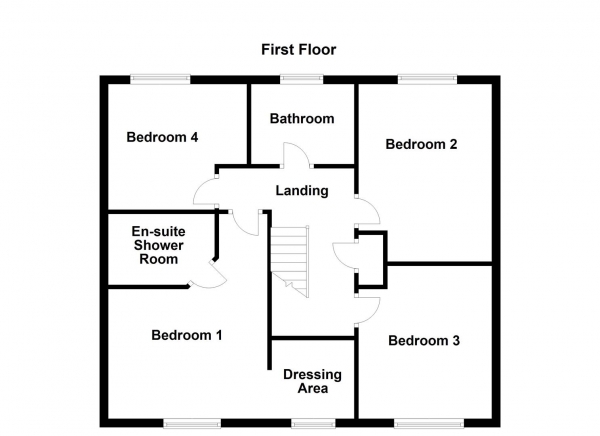 Floor Plan Image for 4 Bedroom Detached House for Sale in Blackwell Crescent, Wakefield