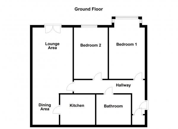 Floor Plan Image for 2 Bedroom Property for Sale in Ings Road, Wakefield