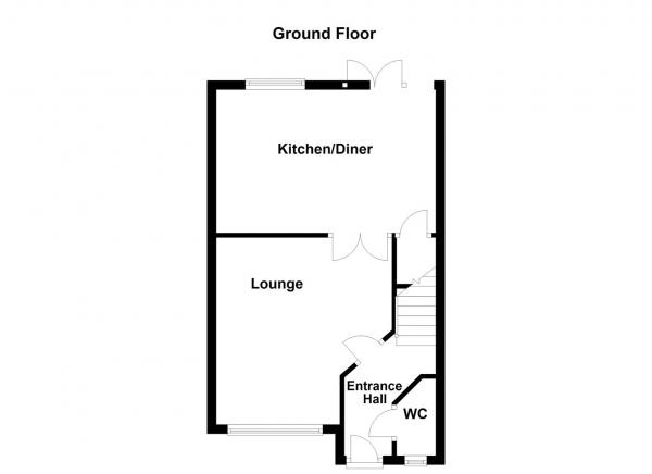 Floor Plan Image for 3 Bedroom Town House for Sale in Mill Chase Gardens, Alverthorpe, Wakefield