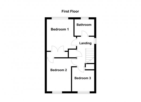 Floor Plan Image for 3 Bedroom Town House for Sale in Mill Chase Gardens, Alverthorpe, Wakefield