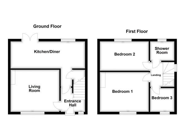 Floor Plan Image for 3 Bedroom Property for Sale in Santingley Lane, New Crofton