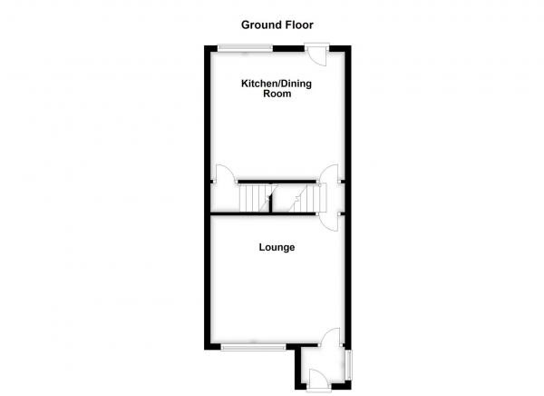 Floor Plan Image for 3 Bedroom End of Terrace House for Sale in Cliff Road, Crigglestone