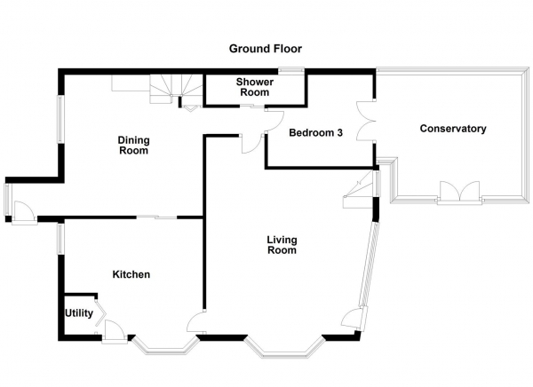 Floor Plan Image for 3 Bedroom Semi-Detached House for Sale in The Avenue, Crofton, Wakefield