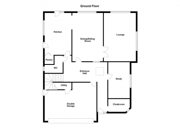 Floor Plan Image for 4 Bedroom Detached House for Sale in The Russets, Sandal, Wakefield