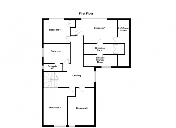 Floor Plan Image for 4 Bedroom Detached House for Sale in The Russets, Sandal, Wakefield