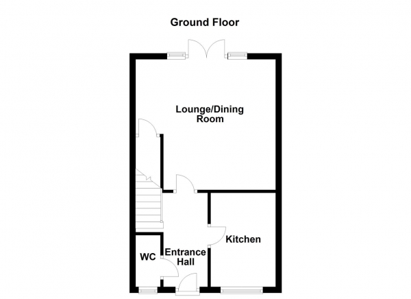 Floor Plan Image for 3 Bedroom Terraced House for Sale in St. James Road, Crigglestone