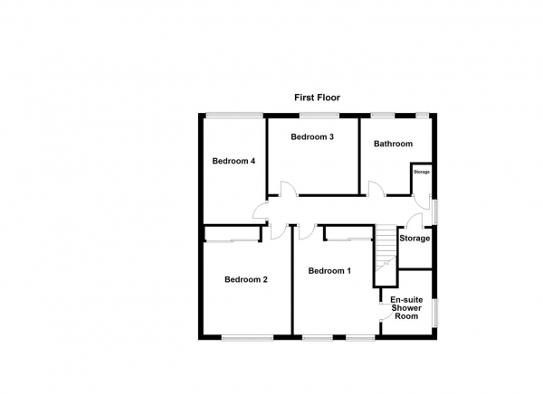 Floor Plan Image for 4 Bedroom Detached House for Sale in Woodthorpe Park Drive, Sandal, Wakefield