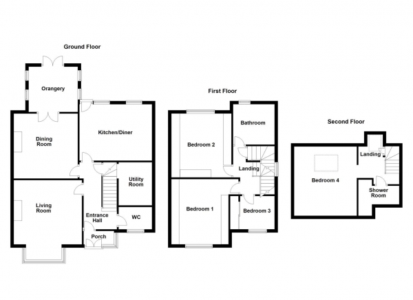 Floor Plan Image for 4 Bedroom Detached House for Sale in Barnsley Road, Sandal, Wakefield