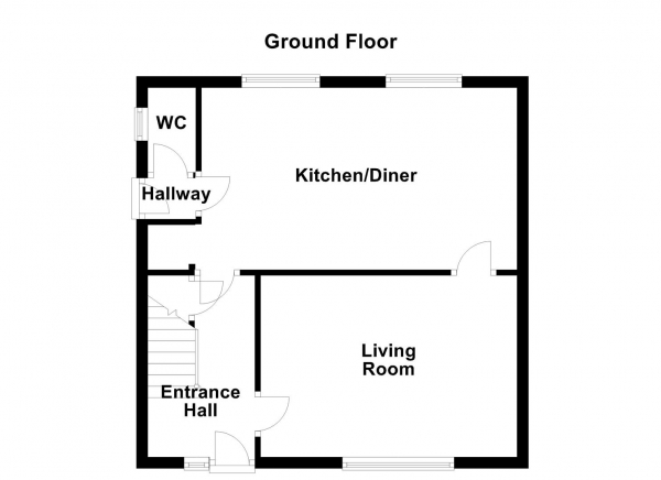 Floor Plan Image for 3 Bedroom Semi-Detached House for Sale in Barden Road, Wakefield