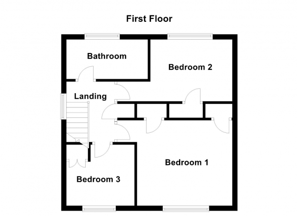 Floor Plan Image for 3 Bedroom Semi-Detached House for Sale in Barden Road, Wakefield