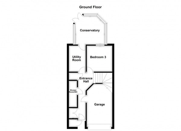 Floor Plan Image for 3 Bedroom Terraced House for Sale in Padgett Way, Wakefield