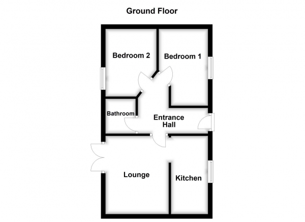 Floor Plan Image for 2 Bedroom Semi-Detached Bungalow for Sale in Otters Holt, Durkar, Wakefield