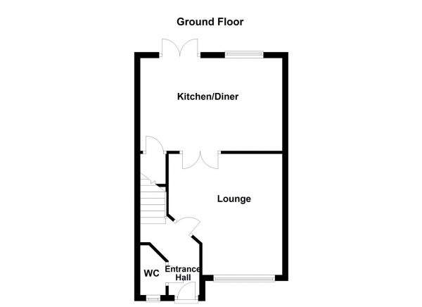 Floor Plan Image for 3 Bedroom Property for Sale in Mill Chase Gardens, Wakefield