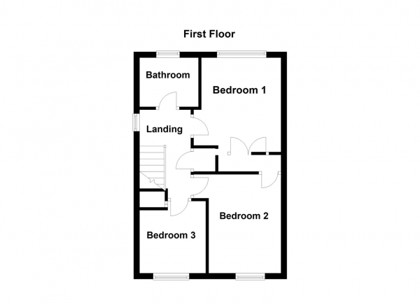 Floor Plan Image for 3 Bedroom Property for Sale in Mill Chase Gardens, Wakefield