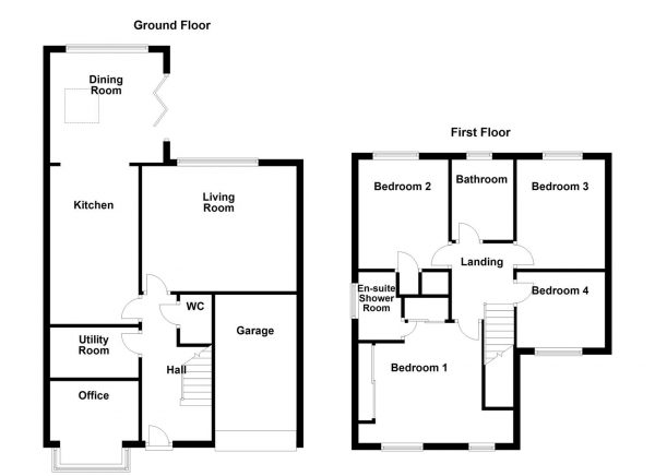 Floor Plan Image for 4 Bedroom Detached House for Sale in Meadowcroft Road, Outwood, Wakefield