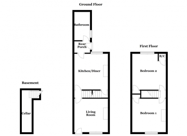 Floor Plan Image for 2 Bedroom Terraced House for Sale in Princess Street, Outwood