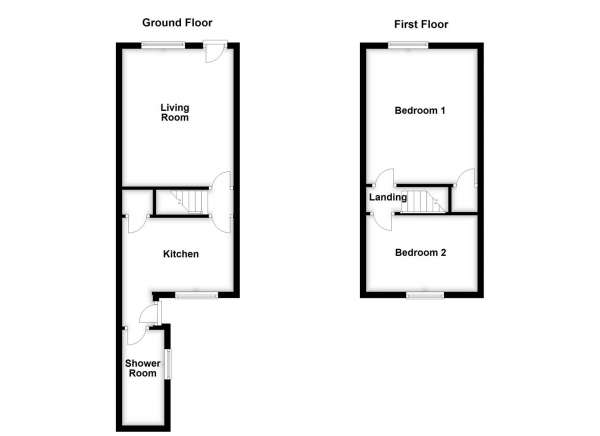 Floor Plan Image for 2 Bedroom Terraced House for Sale in Alverthorpe Road, Wakefield, WF2 9PD