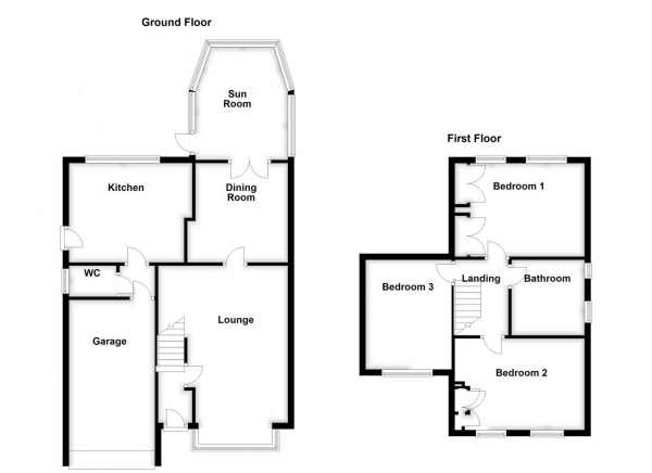 Floor Plan Image for 3 Bedroom Detached House for Sale in Brackenwood Road, Outwood, Wakefield