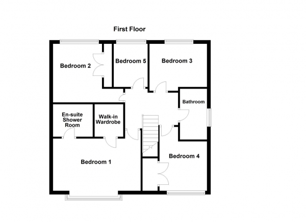 Floor Plan Image for 5 Bedroom Detached House for Sale in Poppleton Road, Tingley, Wakefield