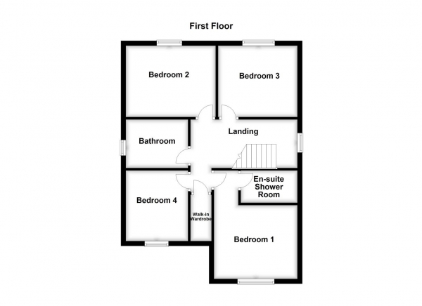 Floor Plan Image for 4 Bedroom Detached House for Sale in Tree Top Close, Wakefield