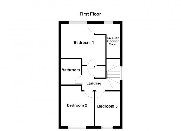 Floor Plan Image for 3 Bedroom End of Terrace House for Sale in Butterfield Way, Wakefield