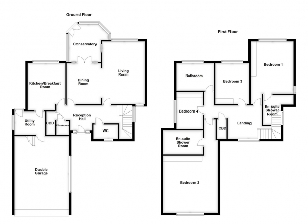 Floor Plan Image for 4 Bedroom Detached House for Sale in Applehaigh Lane, Notton