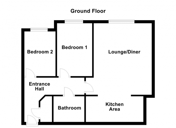 Floor Plan Image for 2 Bedroom Ground Flat for Sale in Mayfair Court, Wakefield