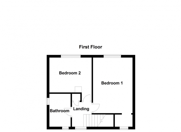 Floor Plan Image for 2 Bedroom Property for Sale in Dodworth Drive, Wakefield