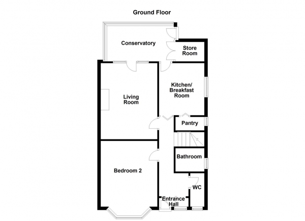 Floor Plan Image for 2 Bedroom Bungalow for Sale in Park Grove, Horbury, Wakefield