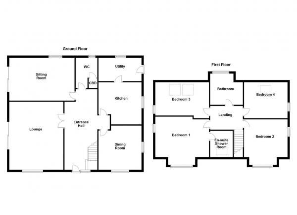 Floor Plan Image for 4 Bedroom Detached Bungalow for Sale in Peel Street, Horbury, Wakefield