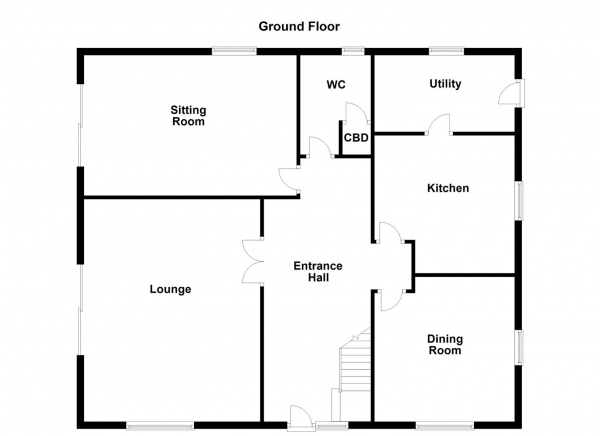 Floor Plan for 4 Bedroom Detached Bungalow for Sale in Peel Street, Horbury, Wakefield, WF4, 5AT - OIRO &pound525,000