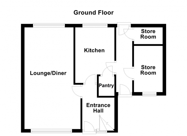 Floor Plan Image for 2 Bedroom Semi-Detached House for Sale in Gaskell Drive, Horbury, Wakefield